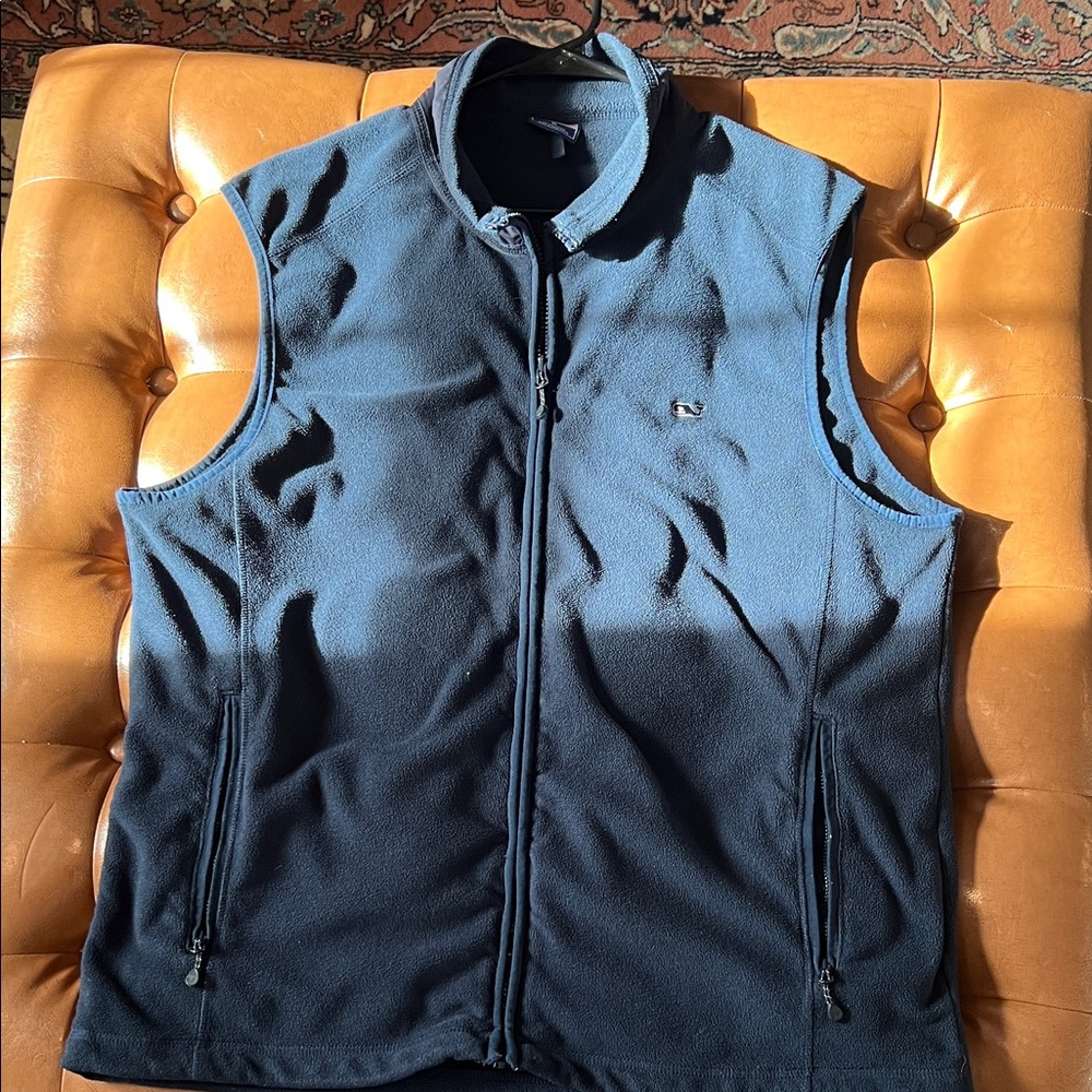 Vineyard Vines Dark Blue Fleece Vest